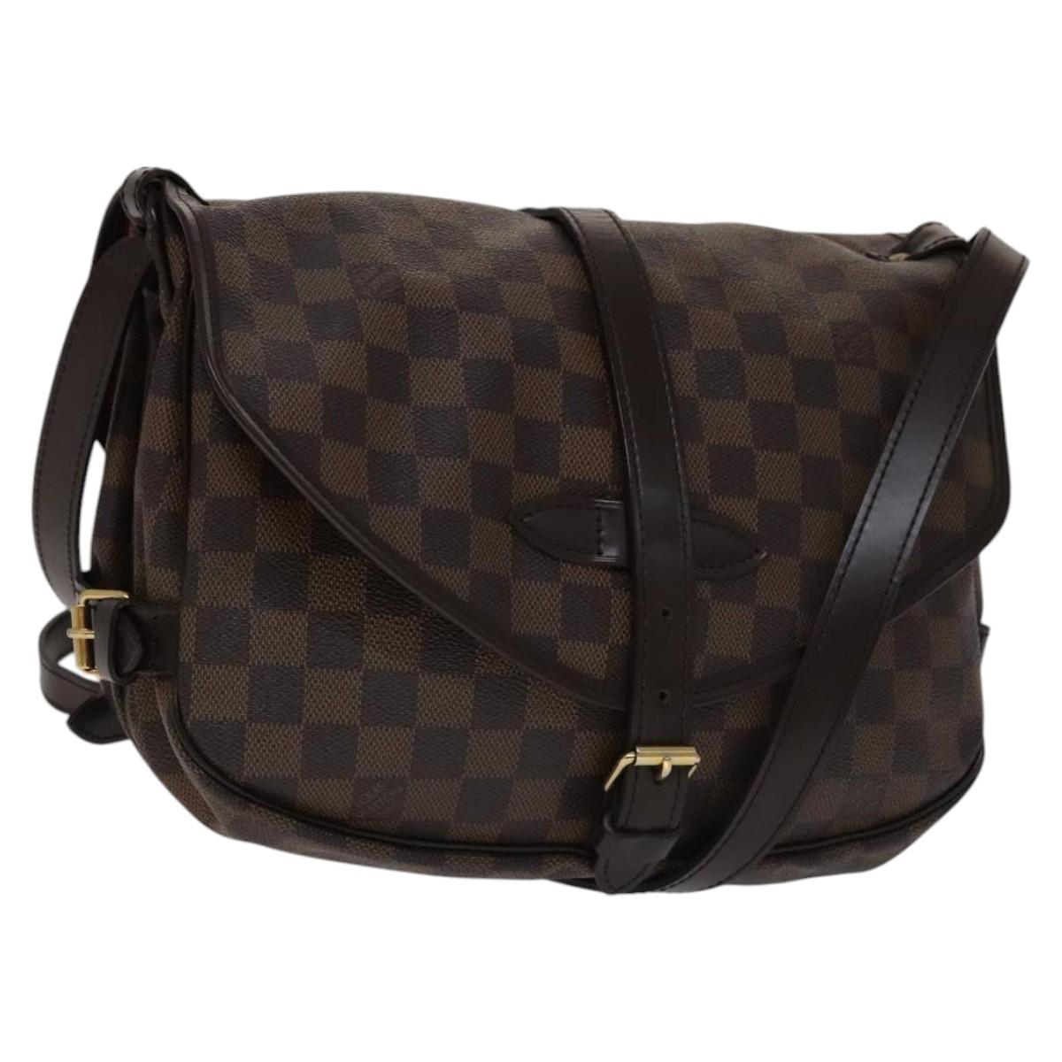 Louis Vuitton Saumur 30 Brown Canvas Shoulder Bag (Pre-Owned)