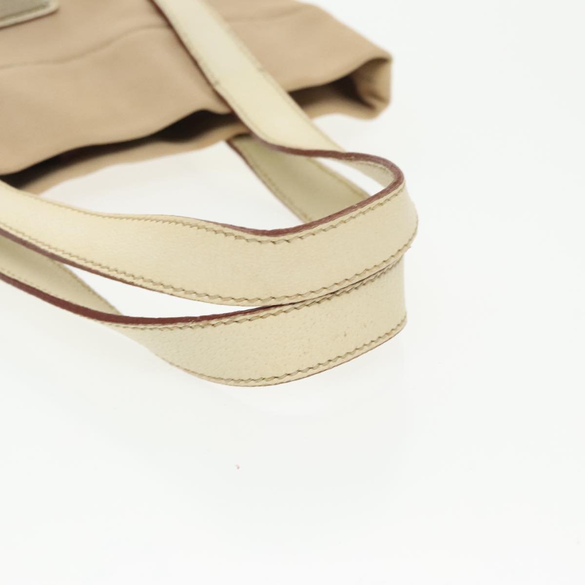 Prada Beige Canvas Tote Bag (Pre-Owned)
