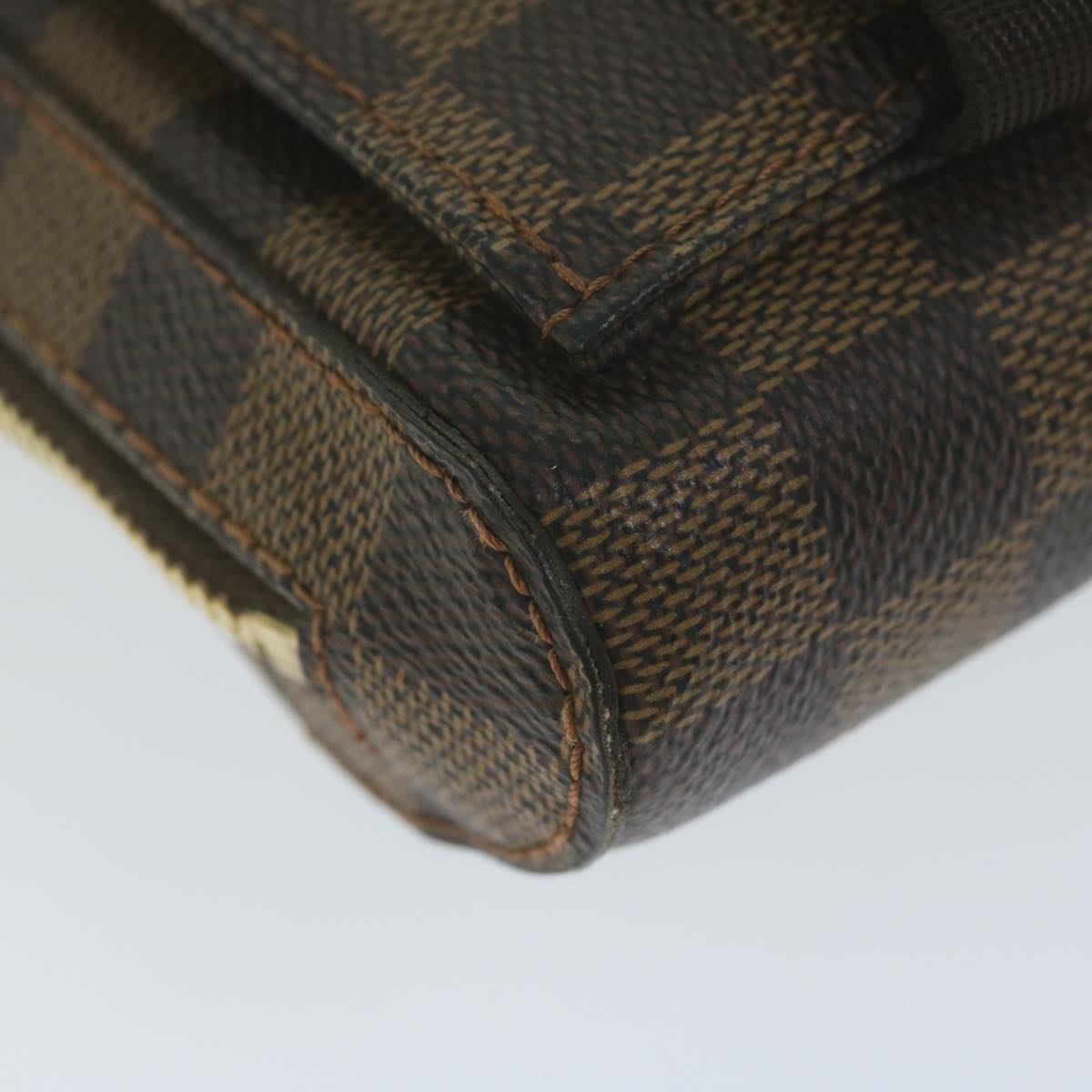 Louis Vuitton Geronimos Brown Canvas Shoulder Bag (Pre-Owned)