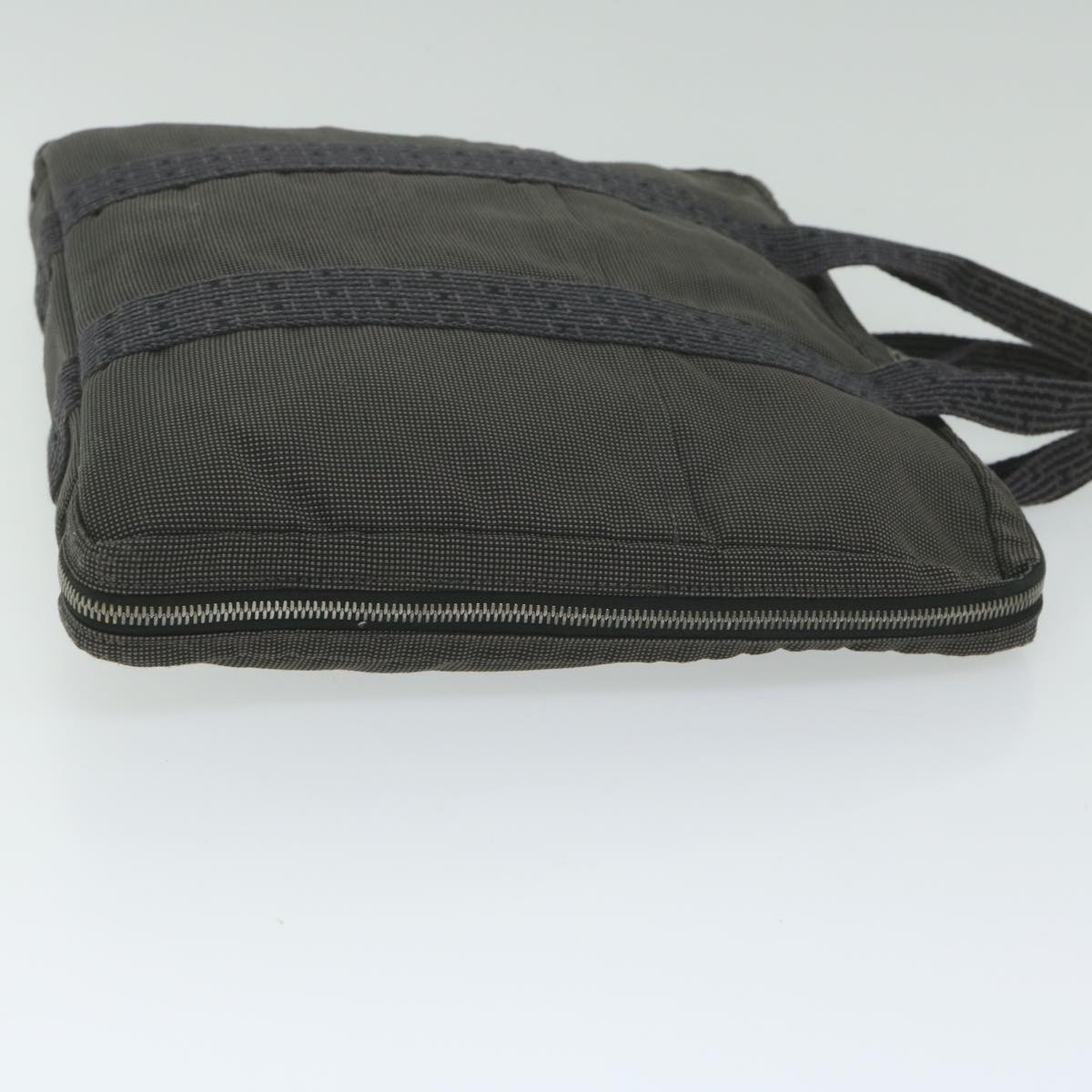 Hermès Herline Grey Canvas Briefcase Bag (Pre-Owned)