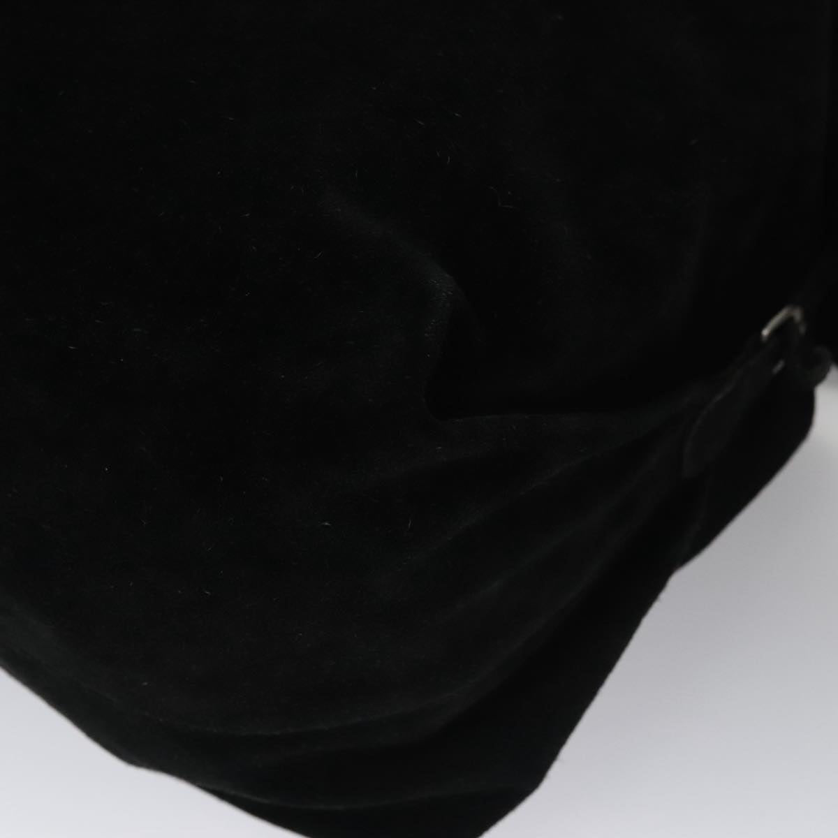 Chanel Black Suede Shoulder Bag (Pre-Owned)