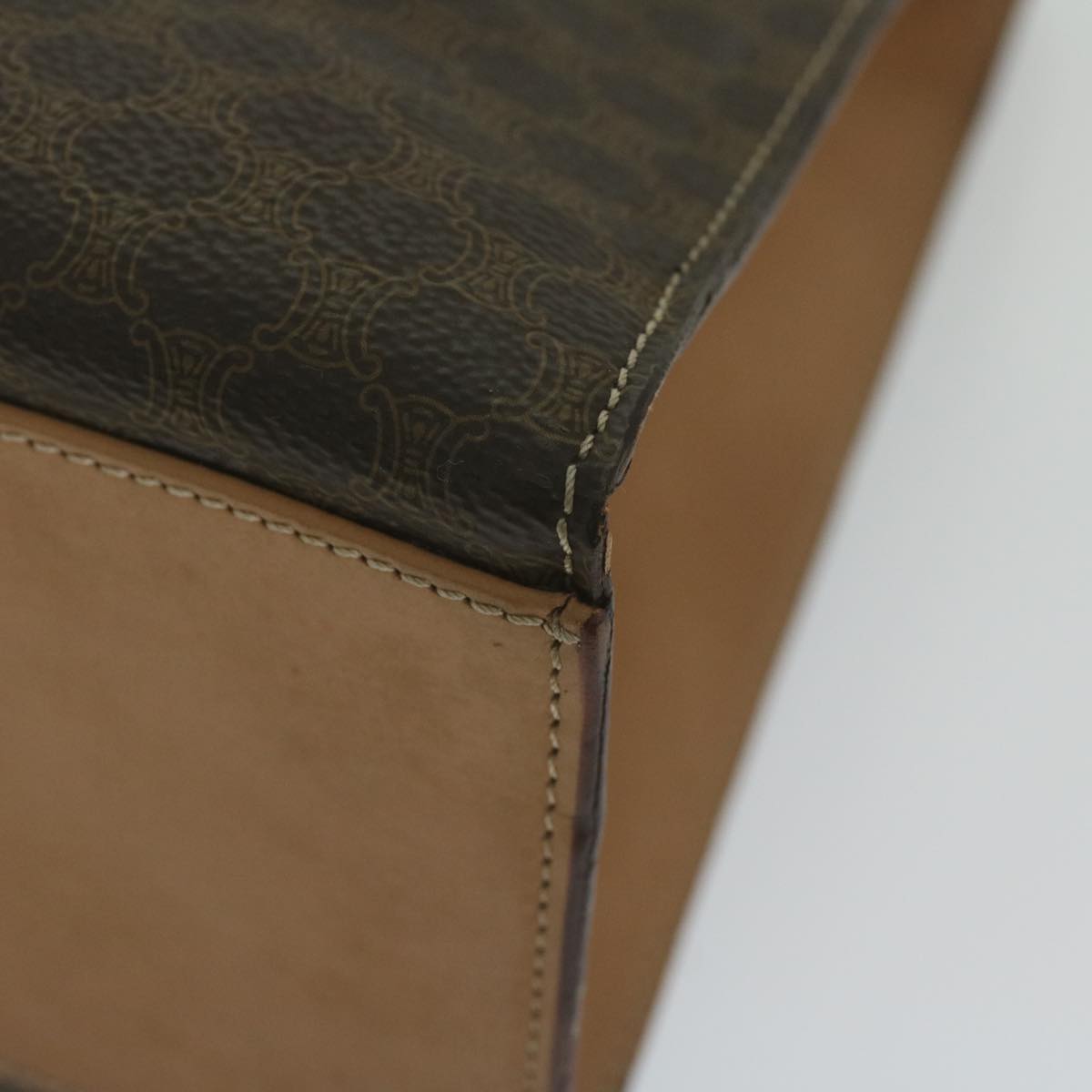 Céline Macadam Brown Canvas Handbag (Pre-Owned)