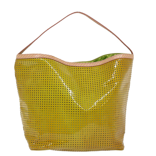 Fendi Ff Yellow Patent Leather Tote Bag (Pre-Owned)