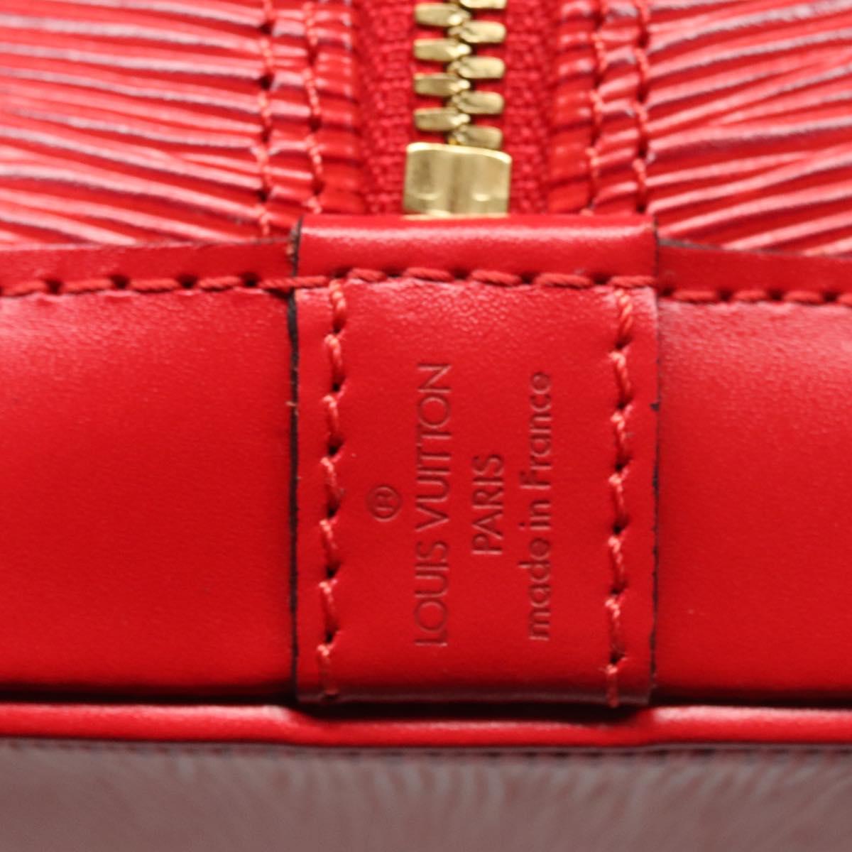 Louis Vuitton Alma Red Leather Handbag (Pre-Owned)