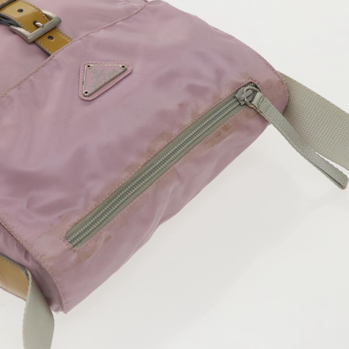 Prada Tessuto Pink Synthetic Shoulder Bag (Pre-Owned)