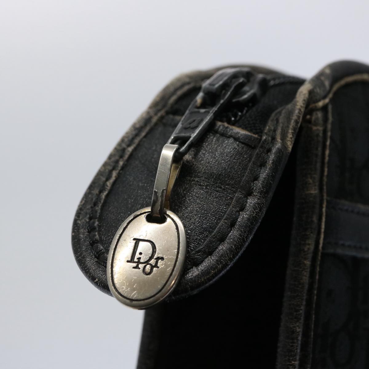 Dior Trotter Black Canvas Clutch Bag (Pre-Owned)
