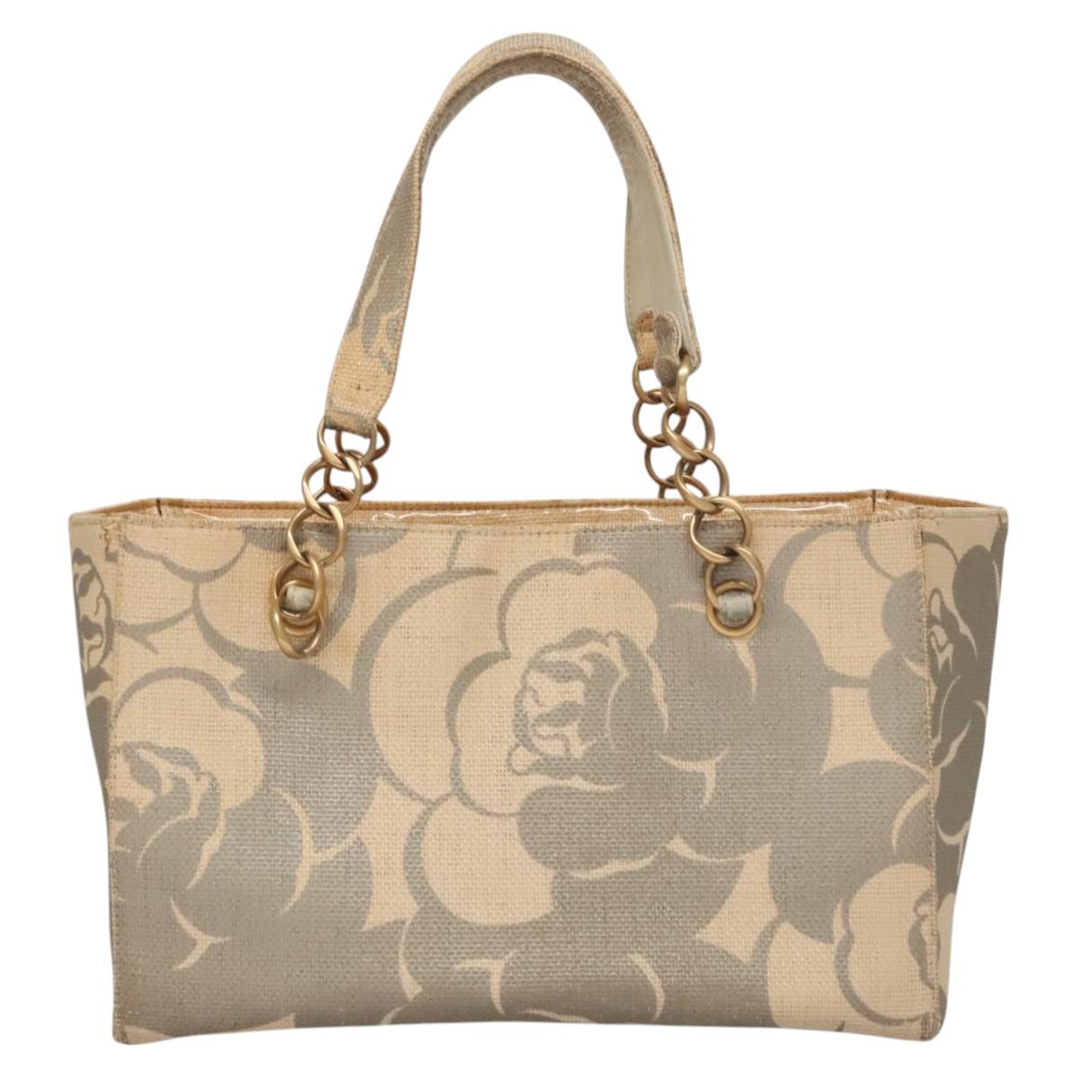 Chanel Camellia Beige Wood Shoulder Bag (Pre-Owned)