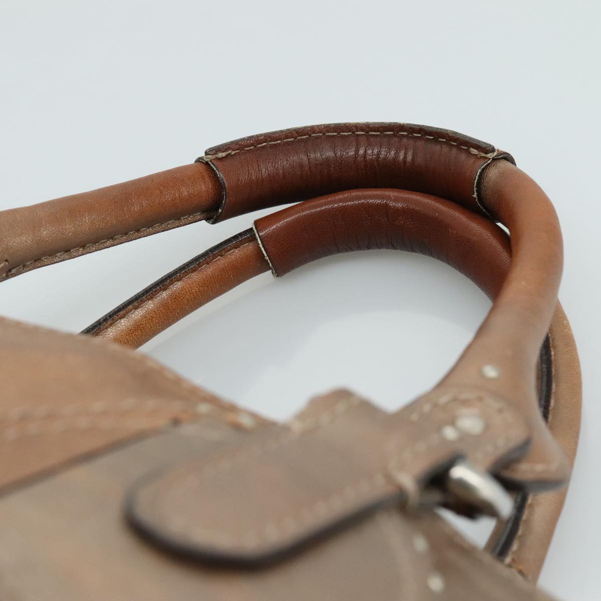 Chloé Paddington Gold Leather Tote Bag (Pre-Owned)