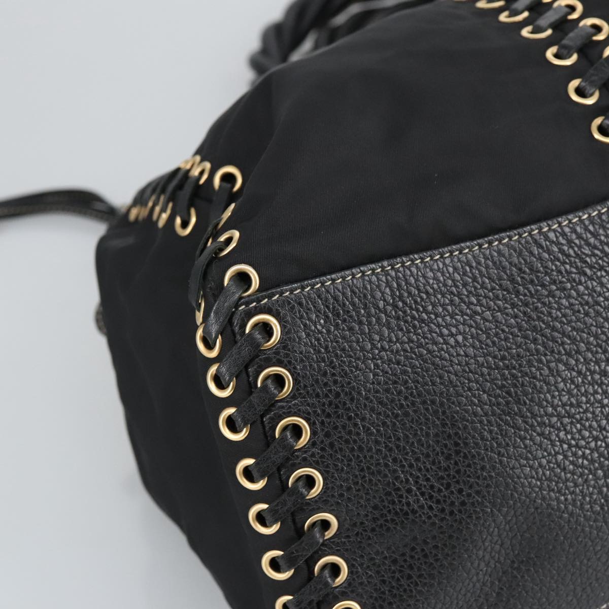 Prada Black Synthetic Handbag (Pre-Owned)