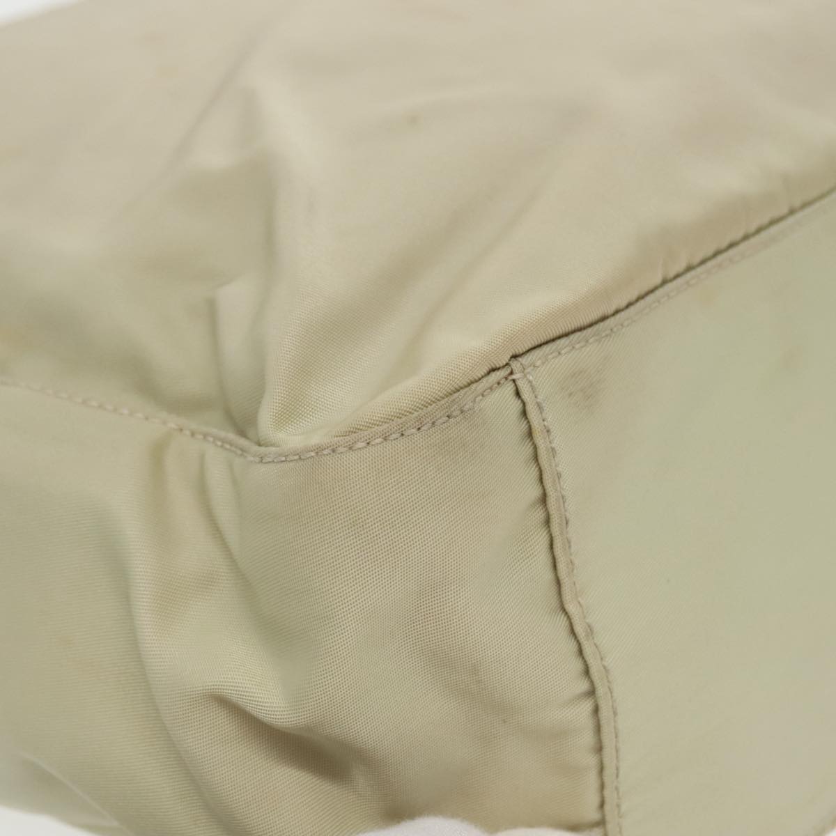 Prada Beige Synthetic Handbag (Pre-Owned)