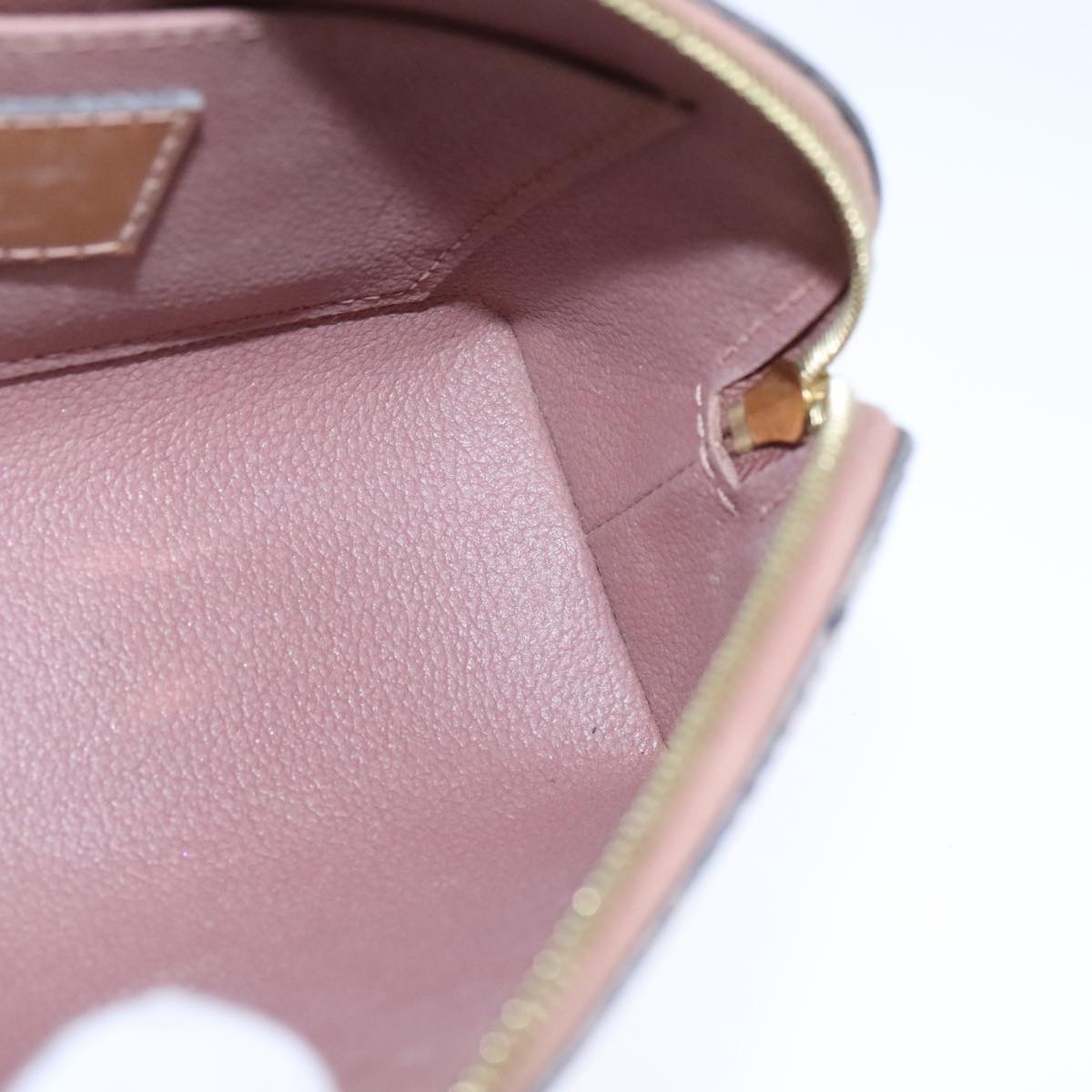 Louis Vuitton Cosmetic Pouch Brown Patent Leather Clutch Bag (Pre-Owned)