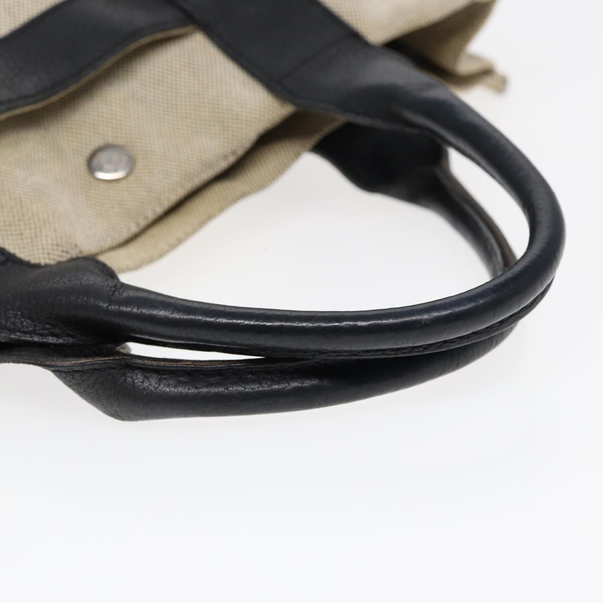 Hermès Arne White Canvas Tote Bag (Pre-Owned)