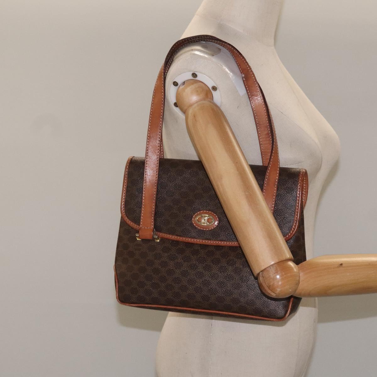 Céline Macadam Brown Canvas Handbag (Pre-Owned)