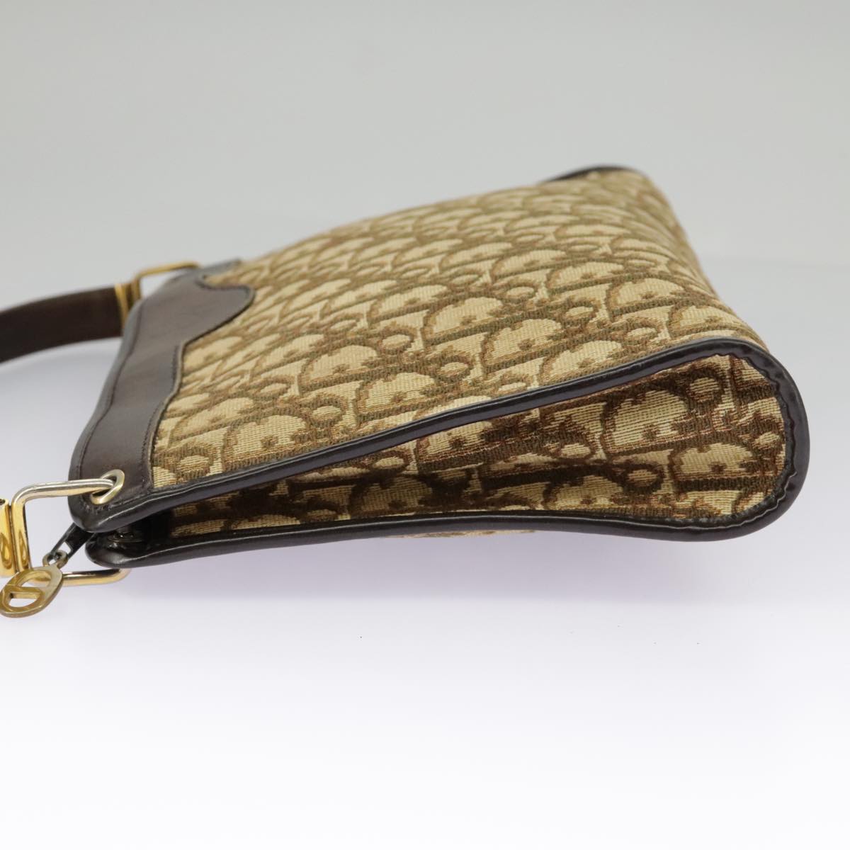 Dior 30 Montaigne Beige Canvas Shoulder Bag (Pre-Owned)