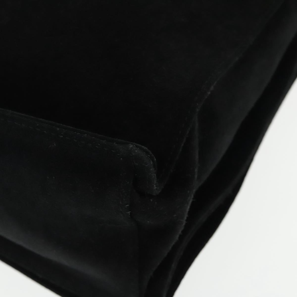Gucci Bamboo Black Suede Shoulder Bag (Pre-Owned)