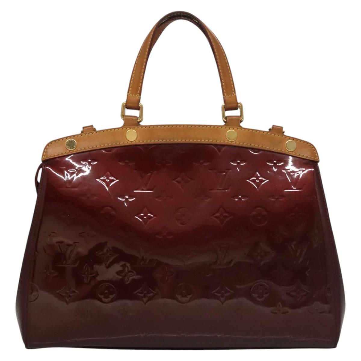 Louis Vuitton Brea Purple Patent Leather Tote Bag (Pre-Owned)