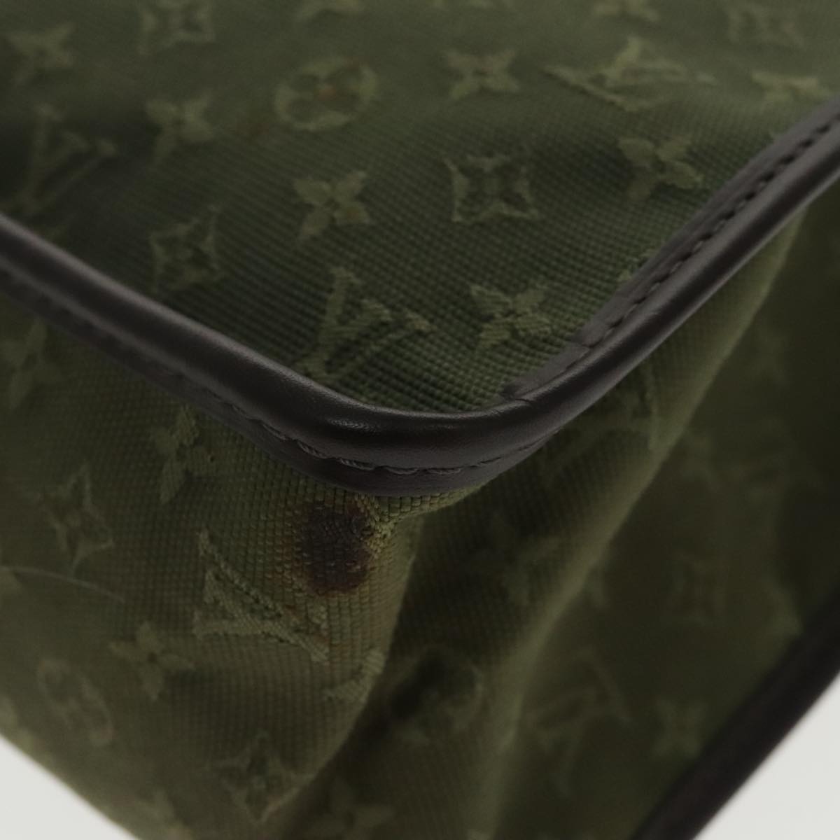 Louis Vuitton Catalina Khaki Canvas Handbag (Pre-Owned)
