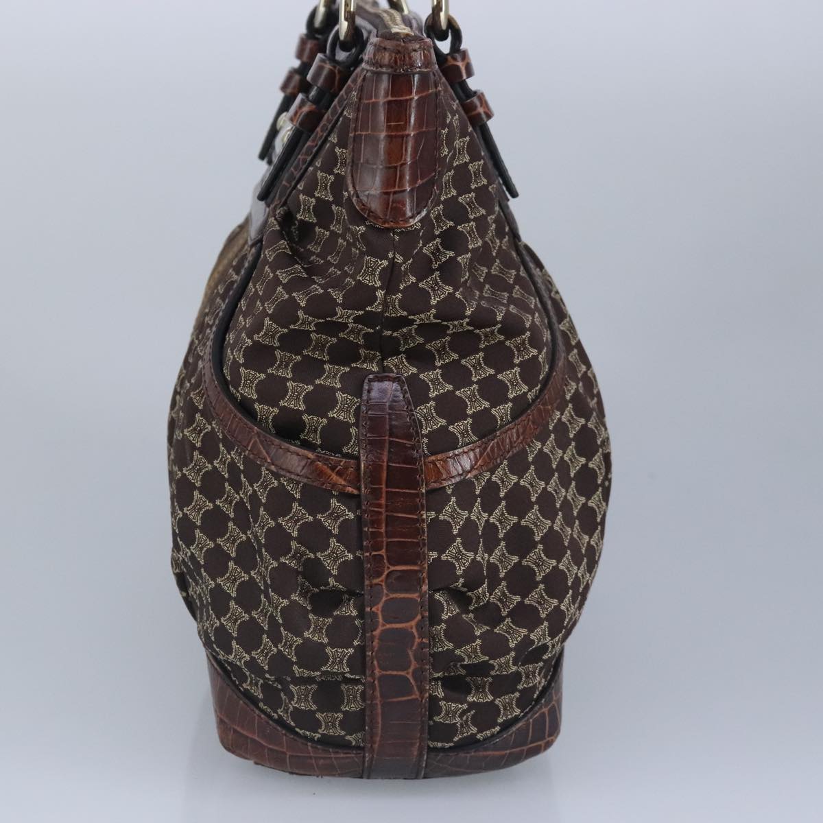 Céline Macadam Brown Canvas Shoulder Bag (Pre-Owned)
