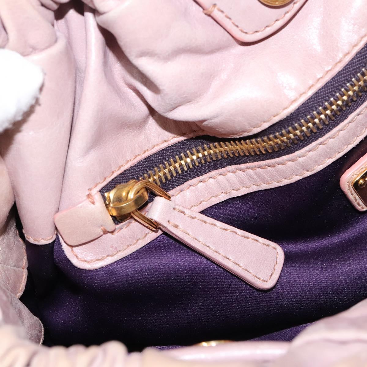 Miu Miu Vitello Beige Leather Handbag (Pre-Owned)