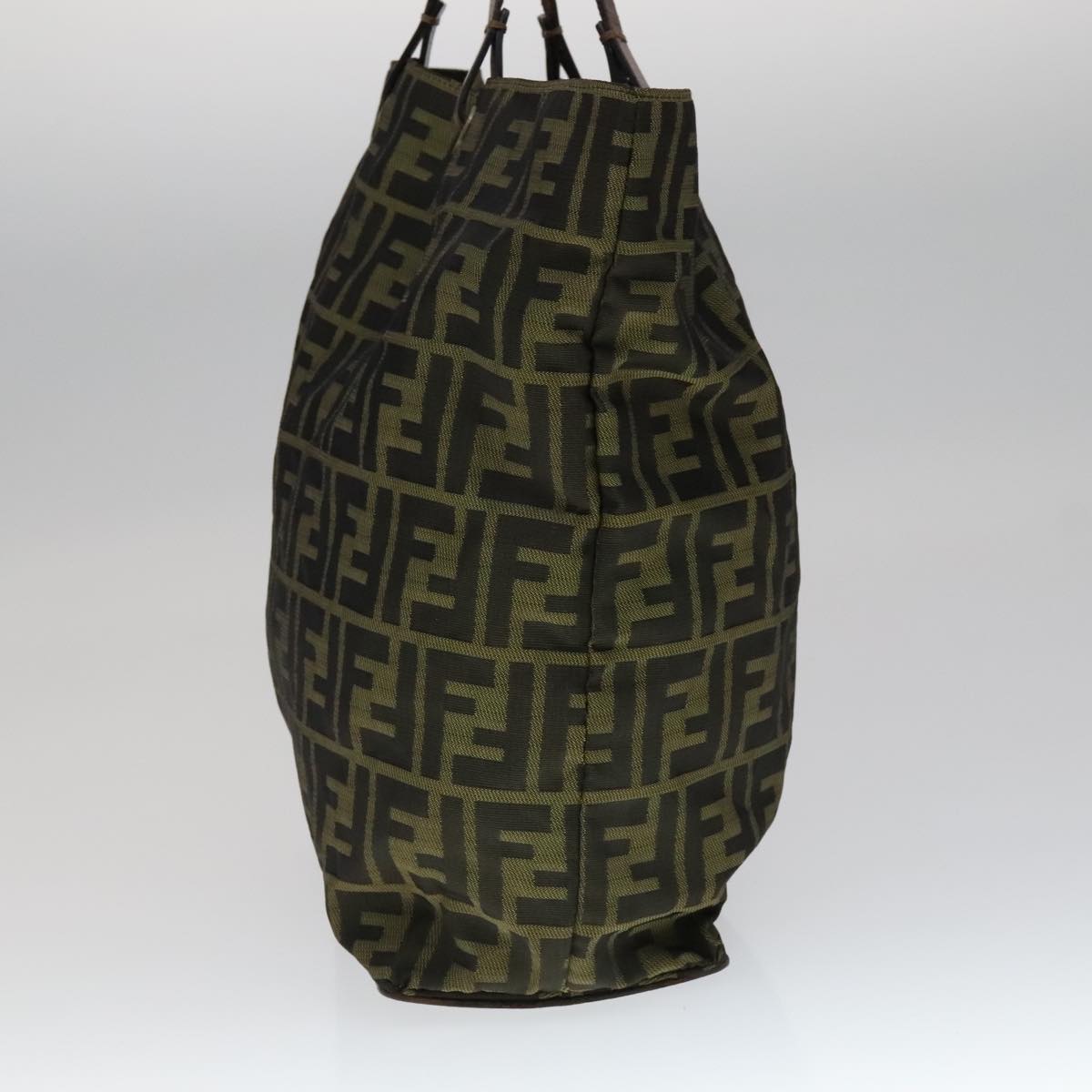 Fendi Zucca Brown Canvas Tote Bag (Pre-Owned)