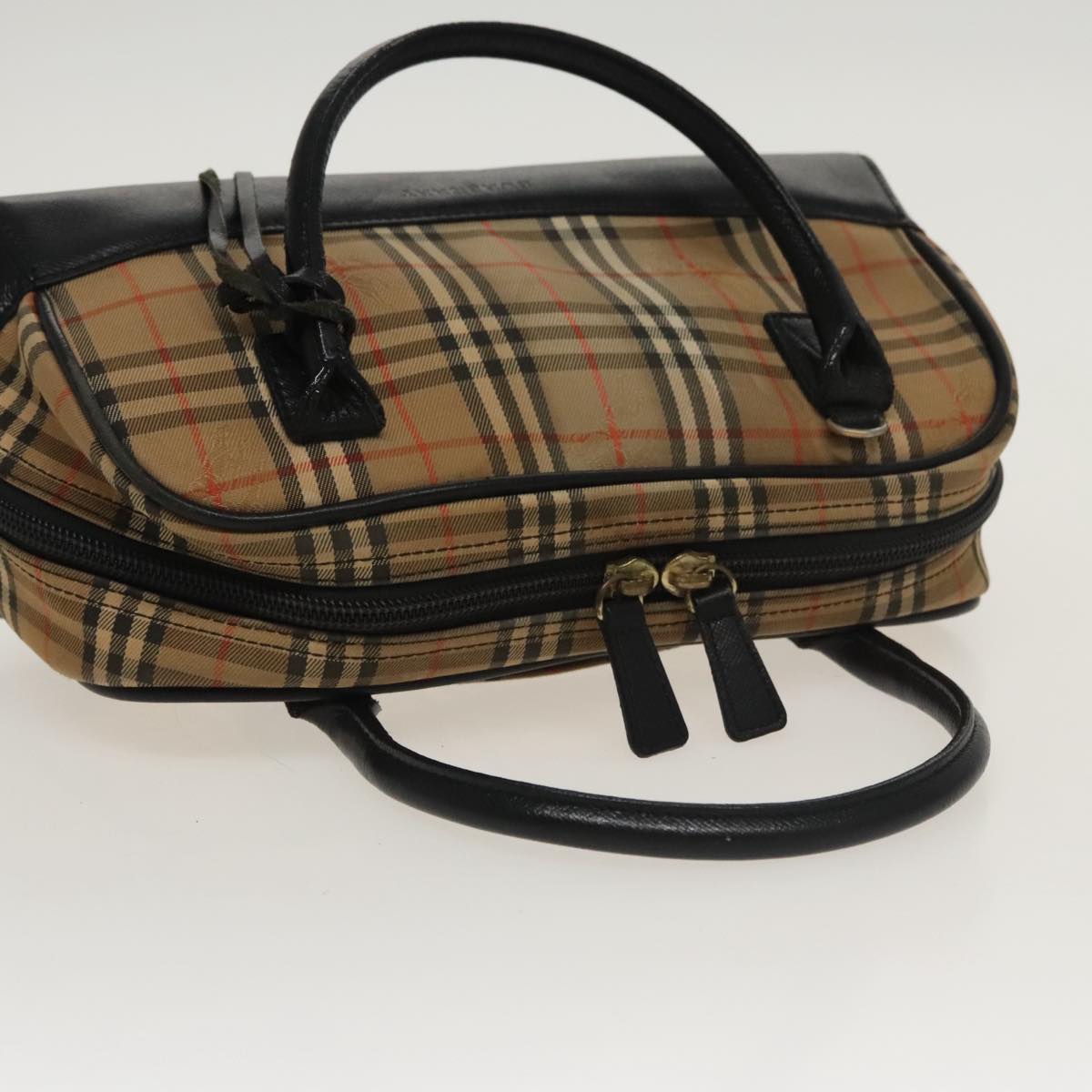 Burberry Nova Check Beige Canvas Tote Bag (Pre-Owned)