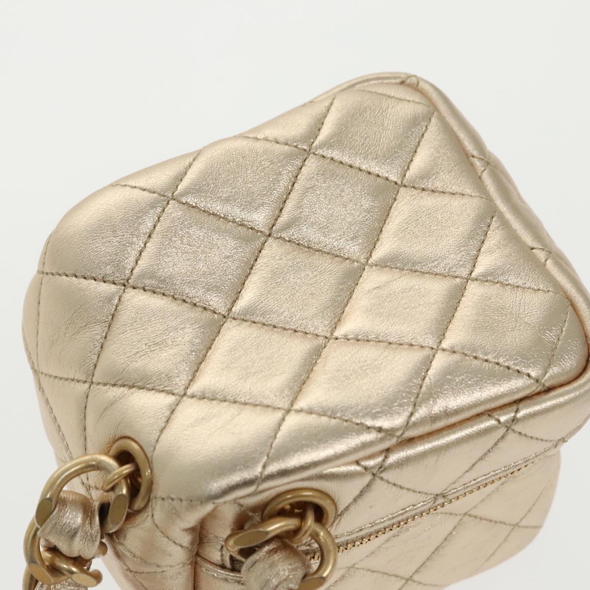 Chanel Trendy Cc Gold Leather Shoulder Bag (Pre-Owned)