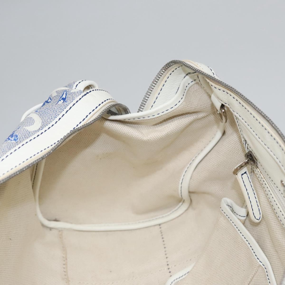 Céline Macadam Blue Canvas Handbag (Pre-Owned)