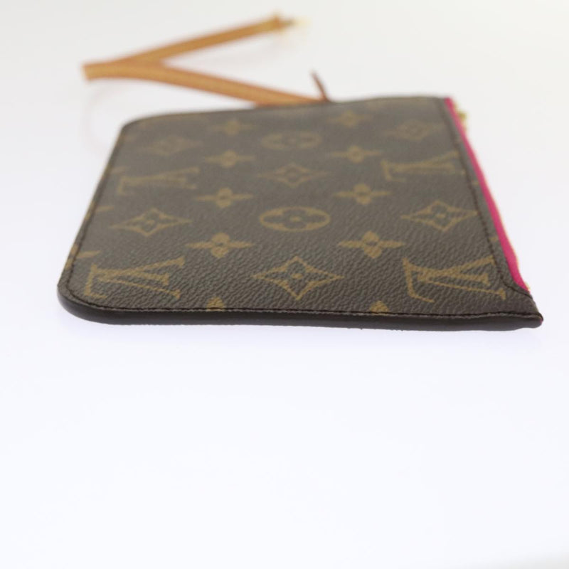 Louis Vuitton Pochette Neverfull Brown Canvas Clutch Bag (Pre-Owned)