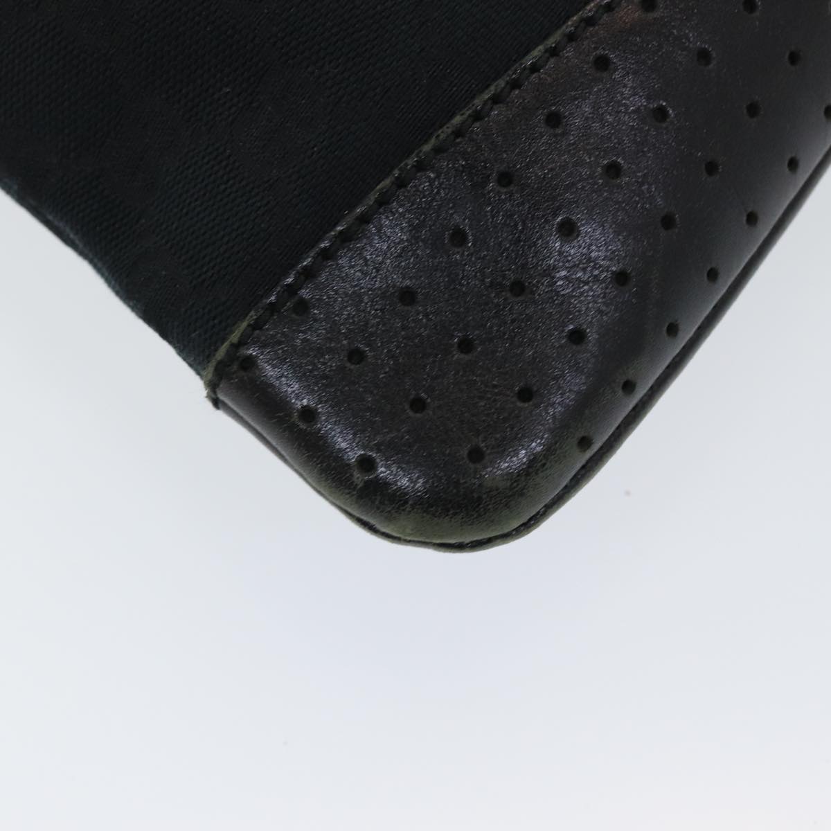 Gucci Gg Canvas Black Canvas Shoulder Bag (Pre-Owned)