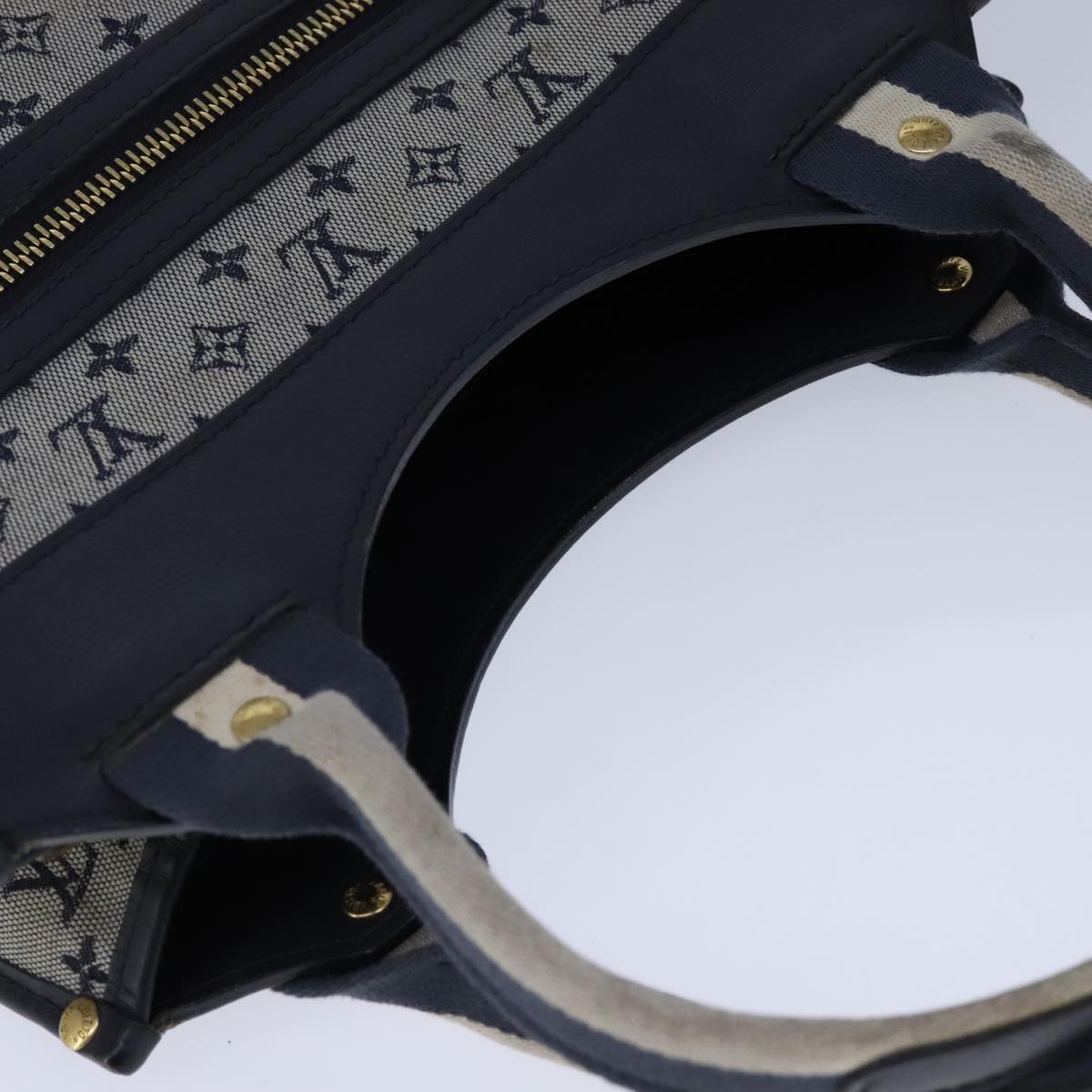 Louis Vuitton Catherine Navy Canvas Handbag (Pre-Owned)