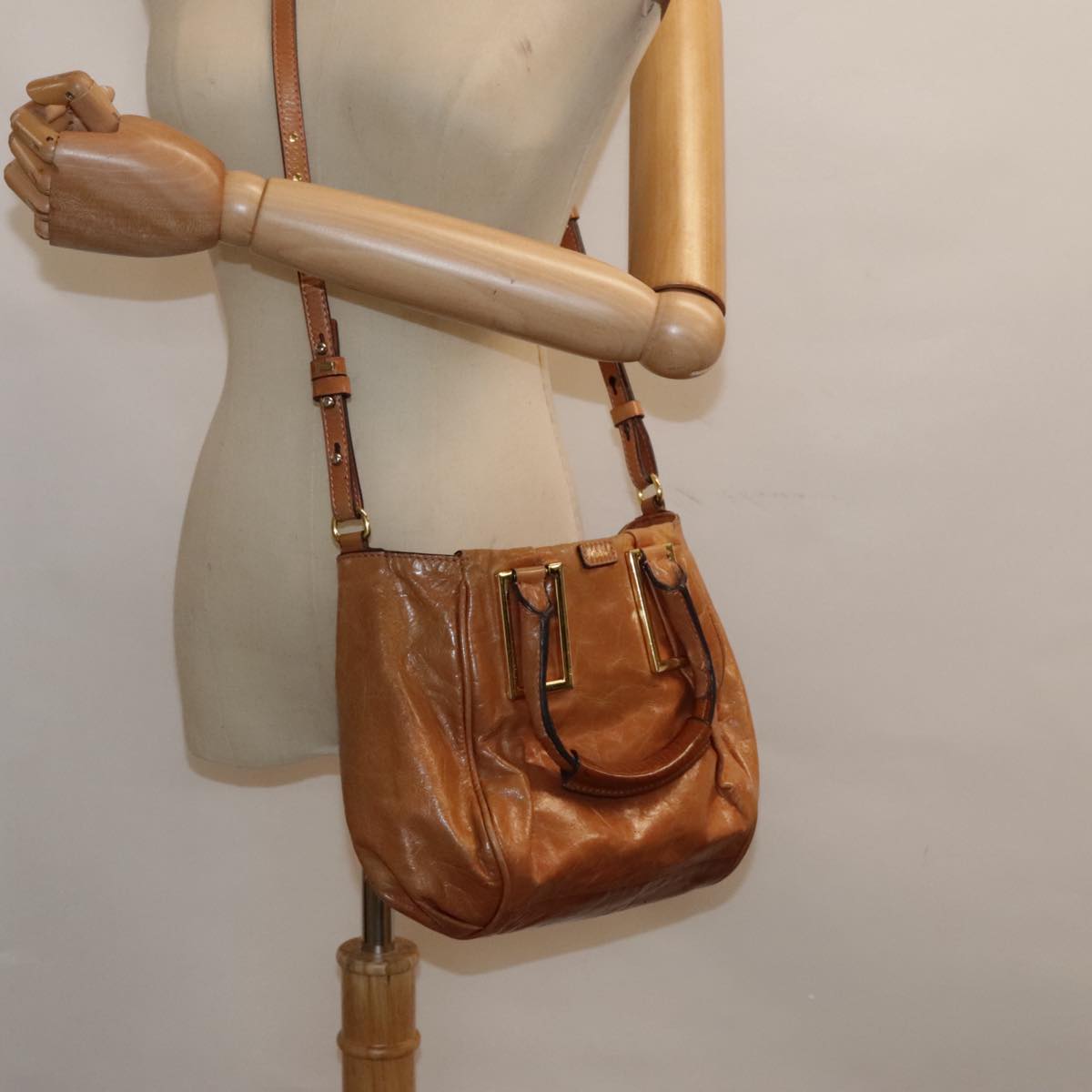 Chloé Ethel Brown Leather Shoulder Bag (Pre-Owned)