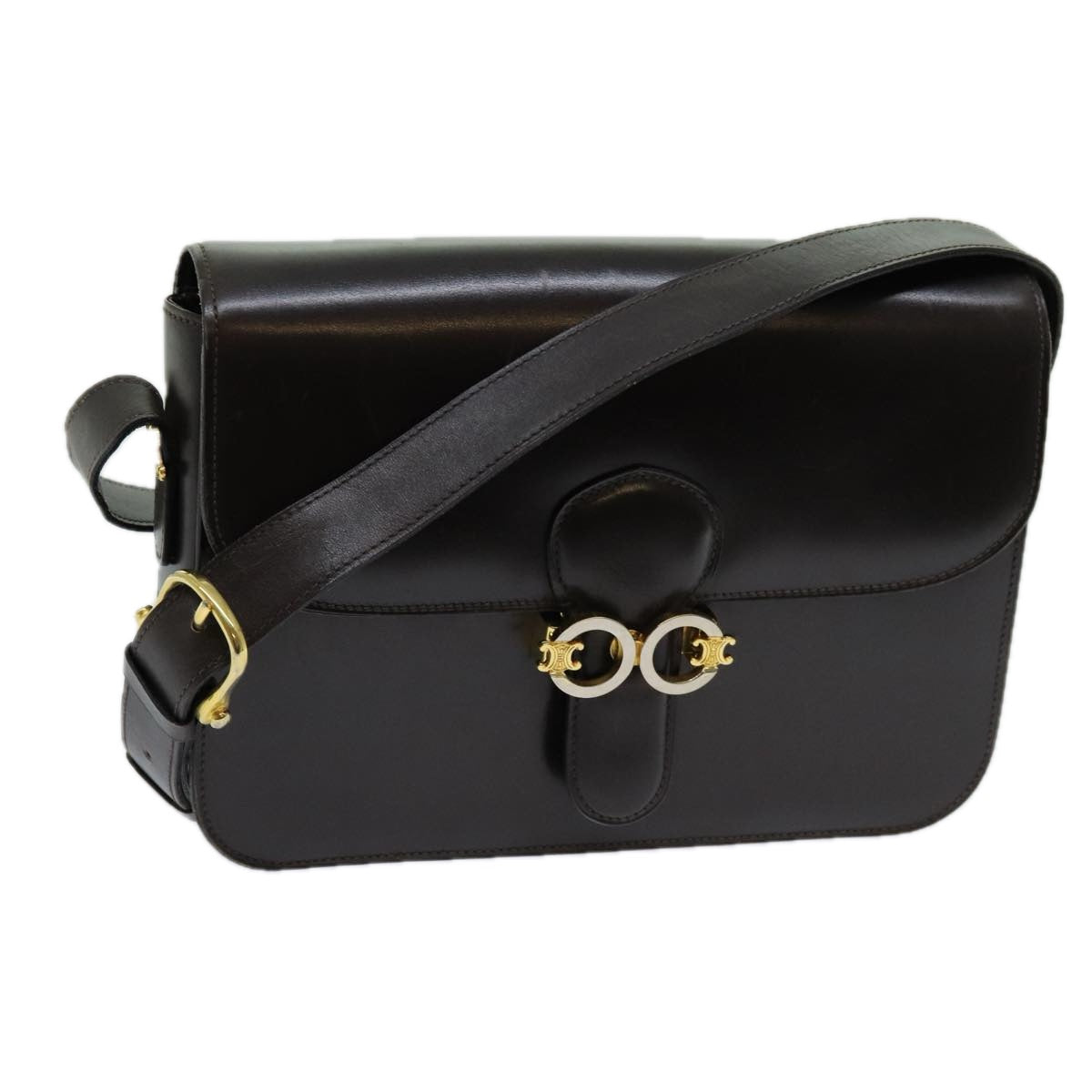 Céline Brown Leather Shoulder Bag (Pre-Owned)