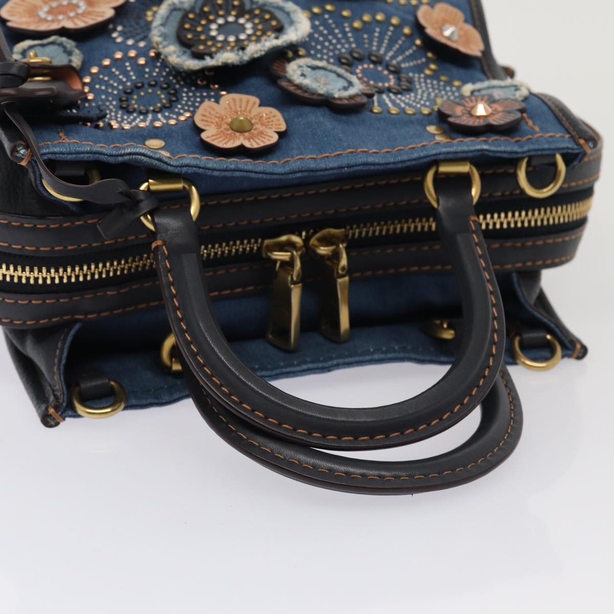 Coach Rogue 25 Blue Denim - Jeans Handbag (Pre-Owned)