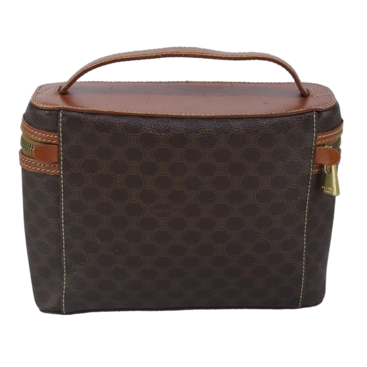 Céline Vanity Brown Canvas Handbag (Pre-Owned)