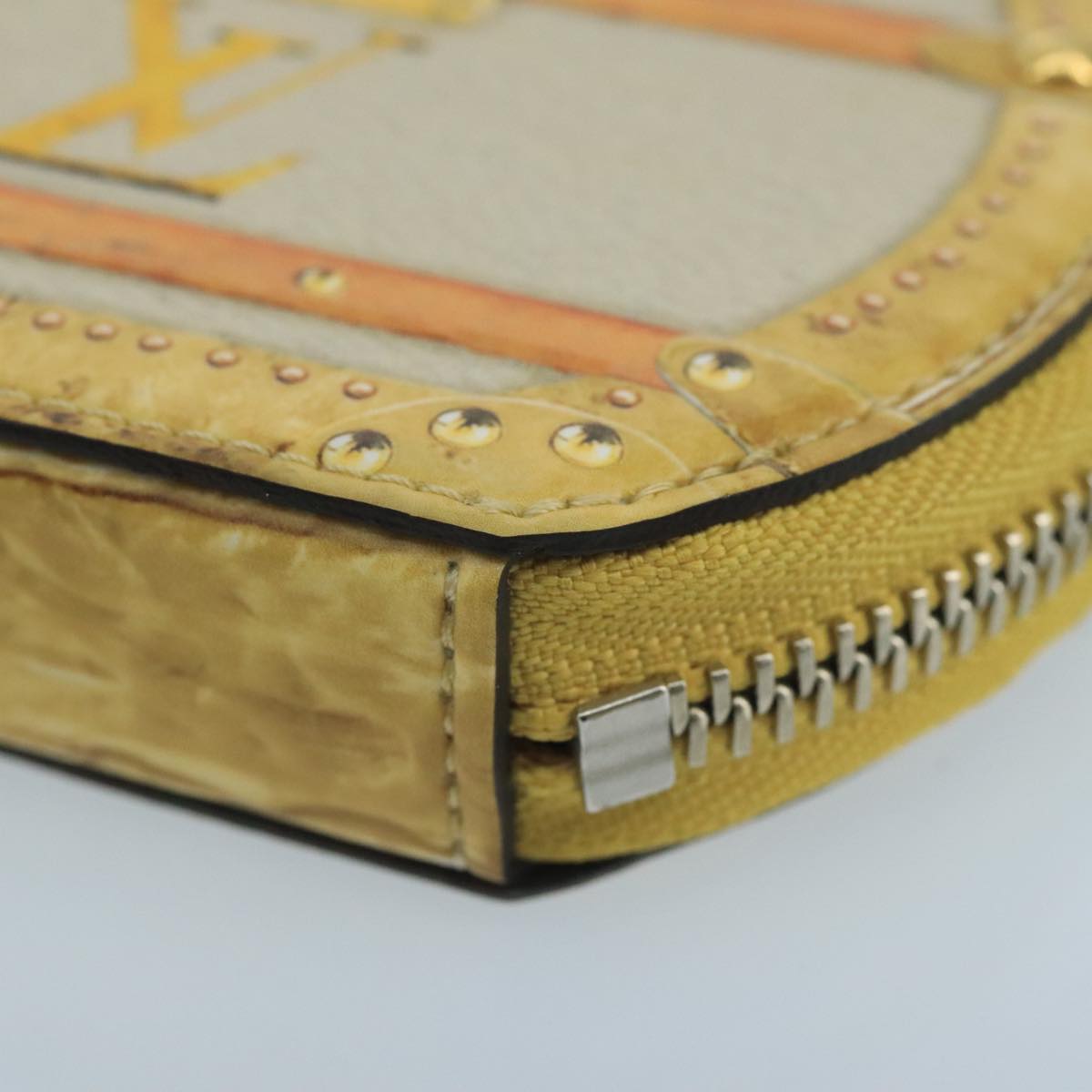 Louis Vuitton Micro Boite Chapeau Yellow Leather Wallet  (Pre-Owned)