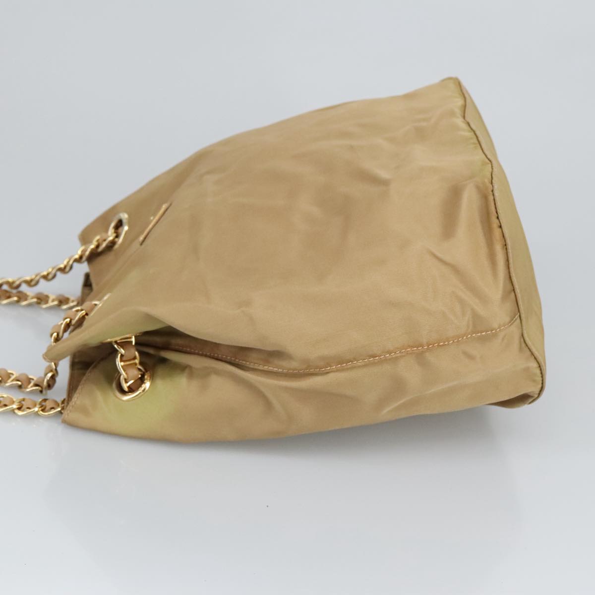 Prada Beige Synthetic Shoulder Bag (Pre-Owned)