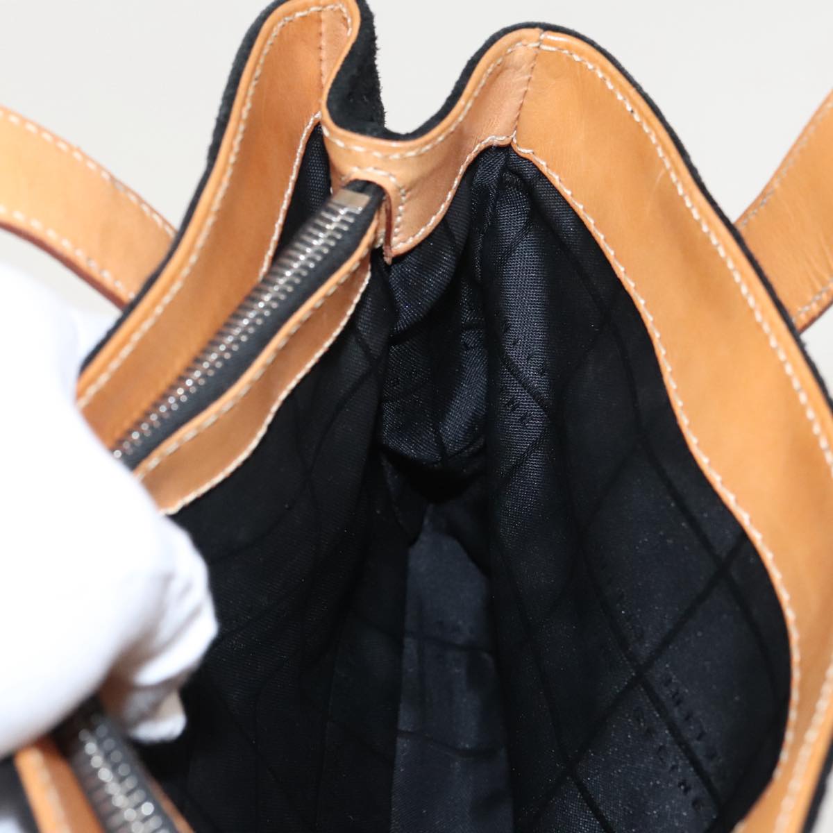 Céline C Black Suede Handbag (Pre-Owned)