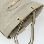 Gucci Gg Signature White Canvas Shoulder Bag (Pre-Owned)