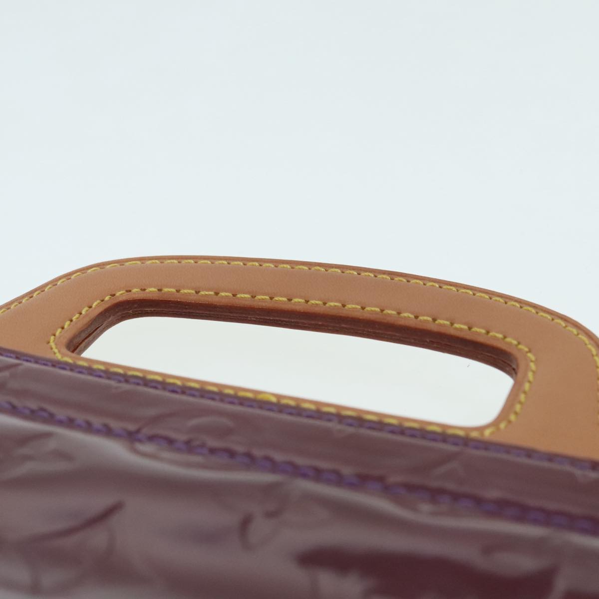 Louis Vuitton Stanton Purple Patent Leather Tote Bag (Pre-Owned)