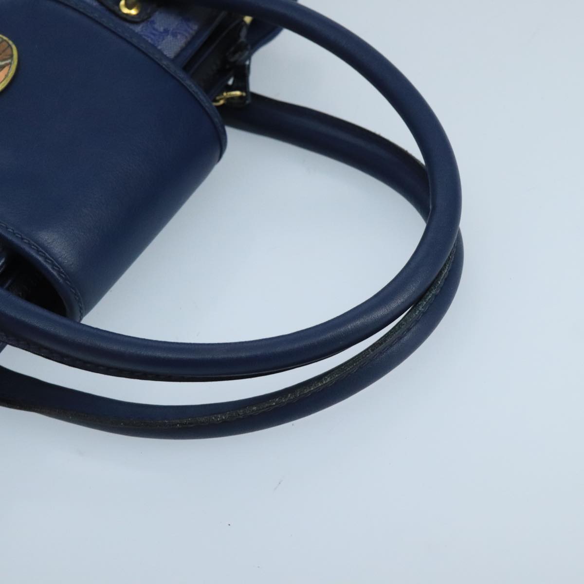 Céline Triomphe Navy Canvas Handbag (Pre-Owned)