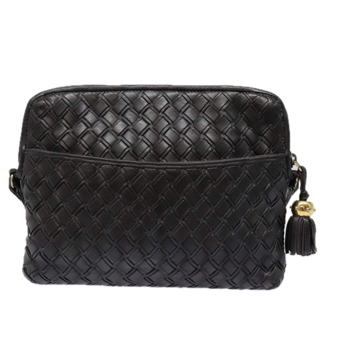 Bally Black Leather Shoulder Bag (Pre-Owned)