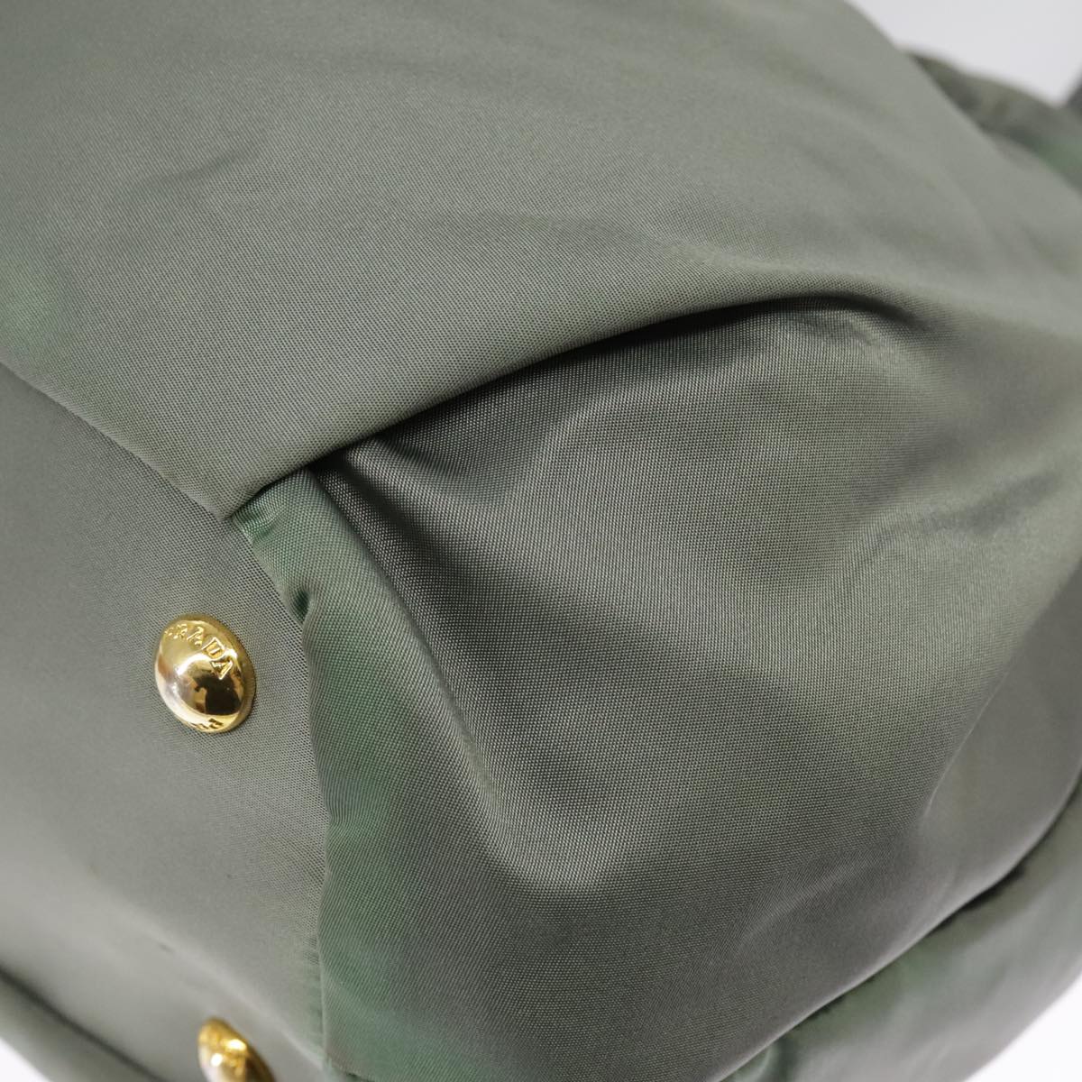 Prada Re-Nylon Khaki Synthetic Handbag (Pre-Owned)