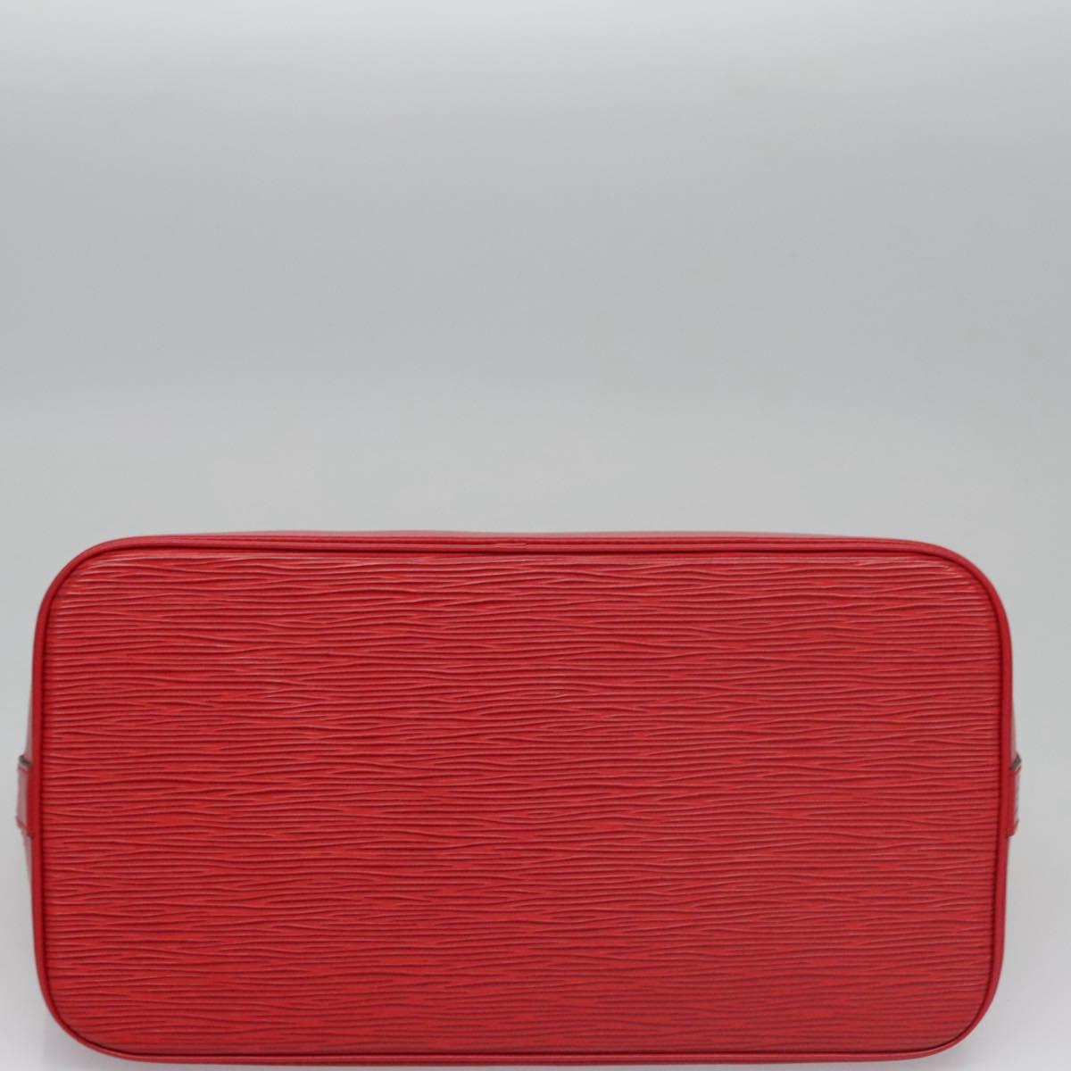 Louis Vuitton Alma Red Leather Handbag (Pre-Owned)