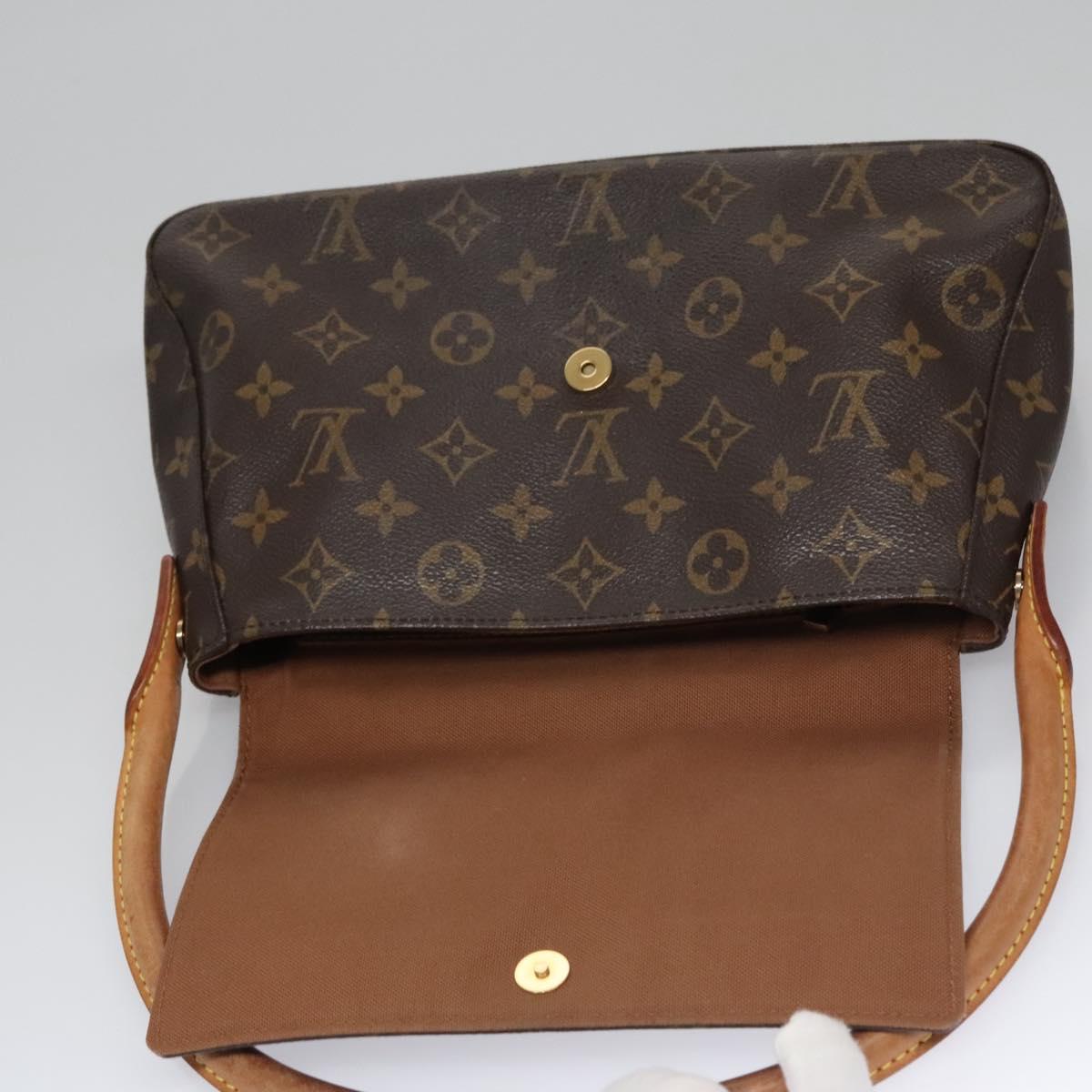 Louis Vuitton Mini Looping Brown Canvas Shoulder Bag (Pre-Owned)