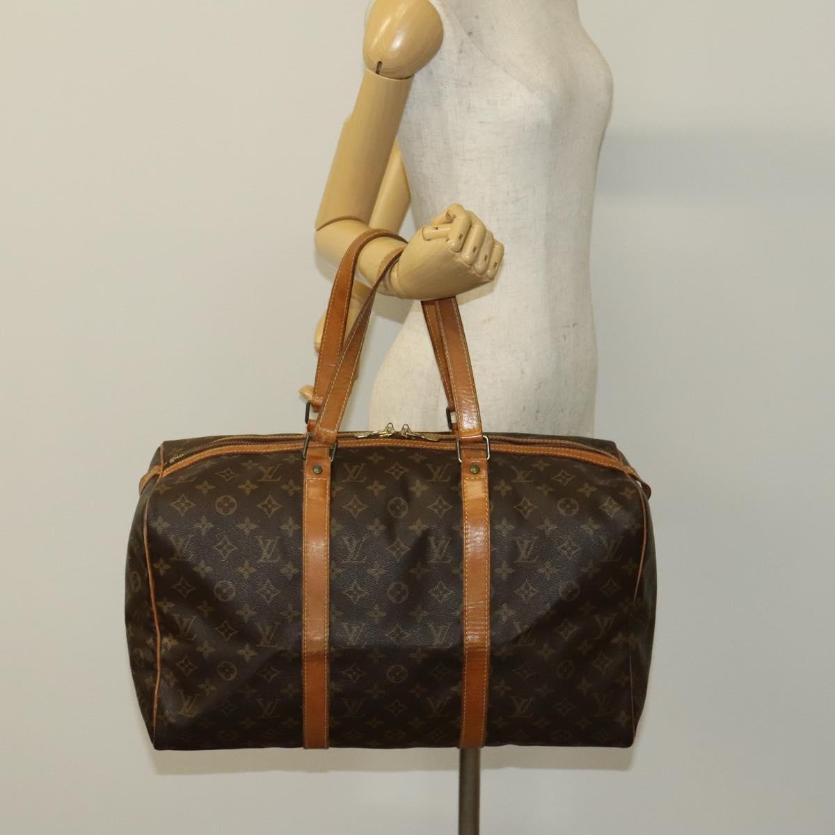 Louis Vuitton Sac Souple Brown Canvas Travel Bag (Pre-Owned)