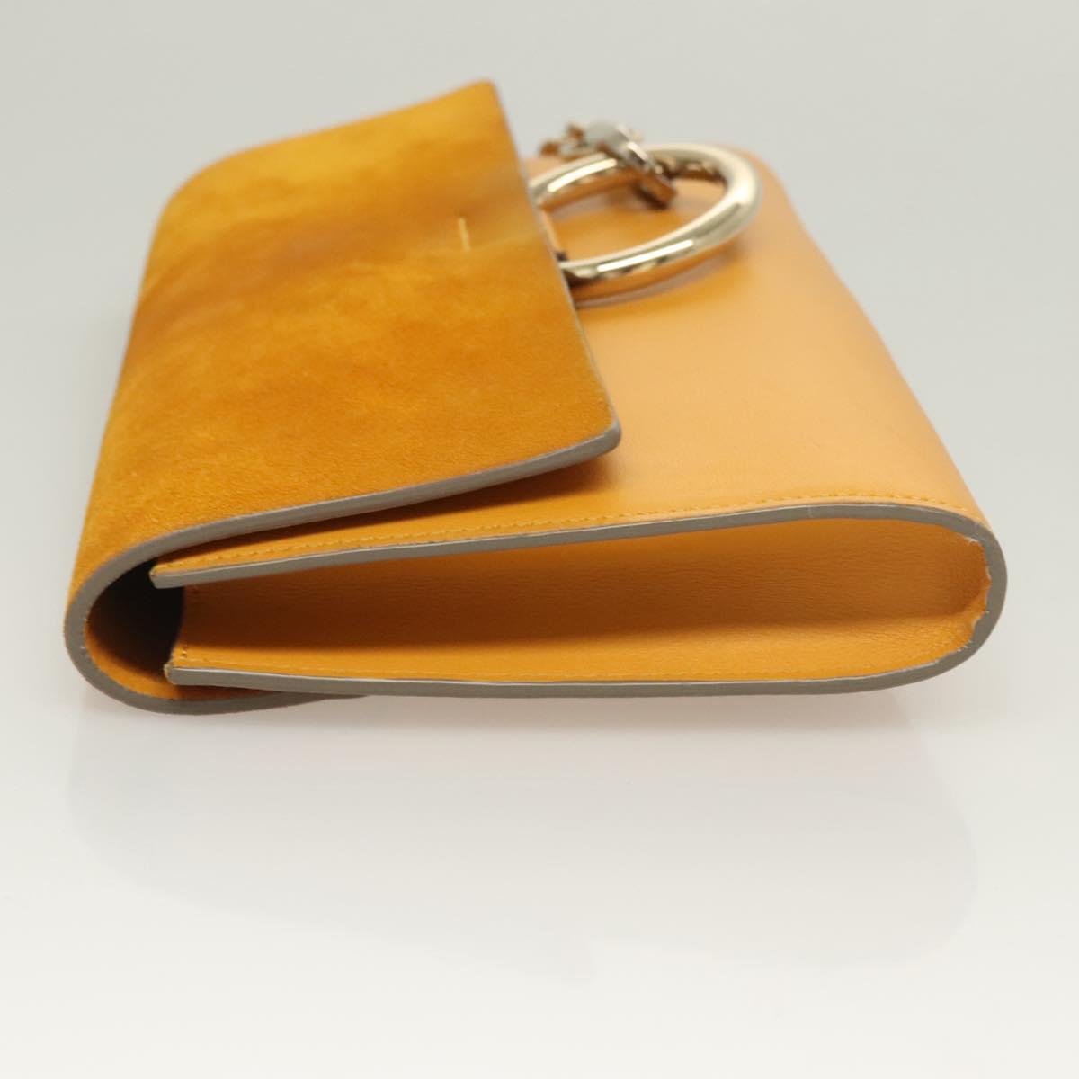 Chloé Faye Multicolour Suede Clutch Bag (Pre-Owned)