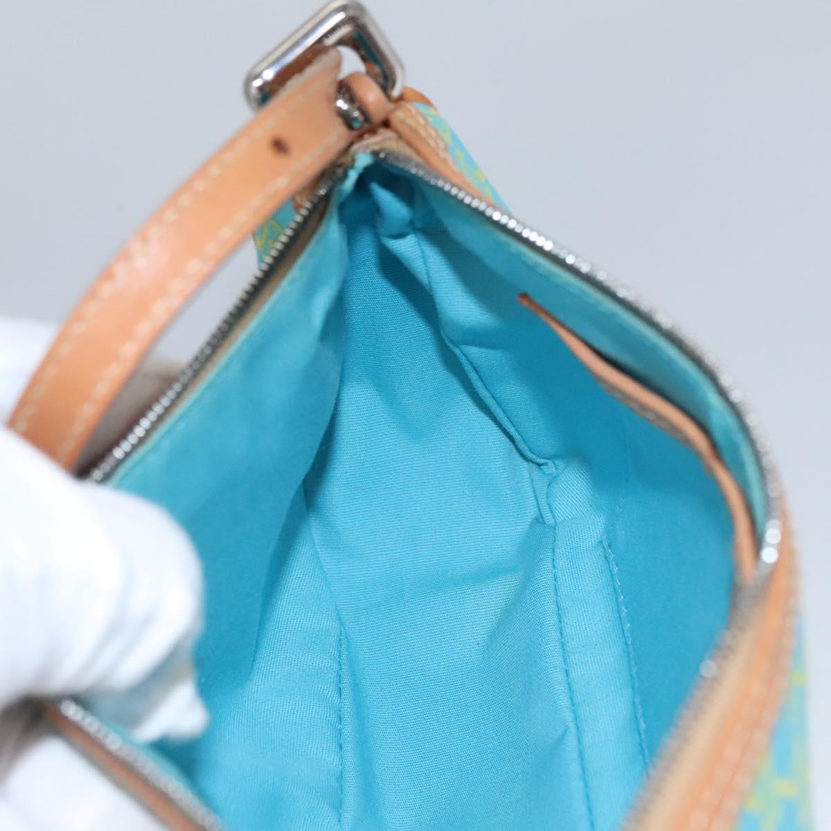 Céline Macadam Blue Canvas Clutch Bag (Pre-Owned)