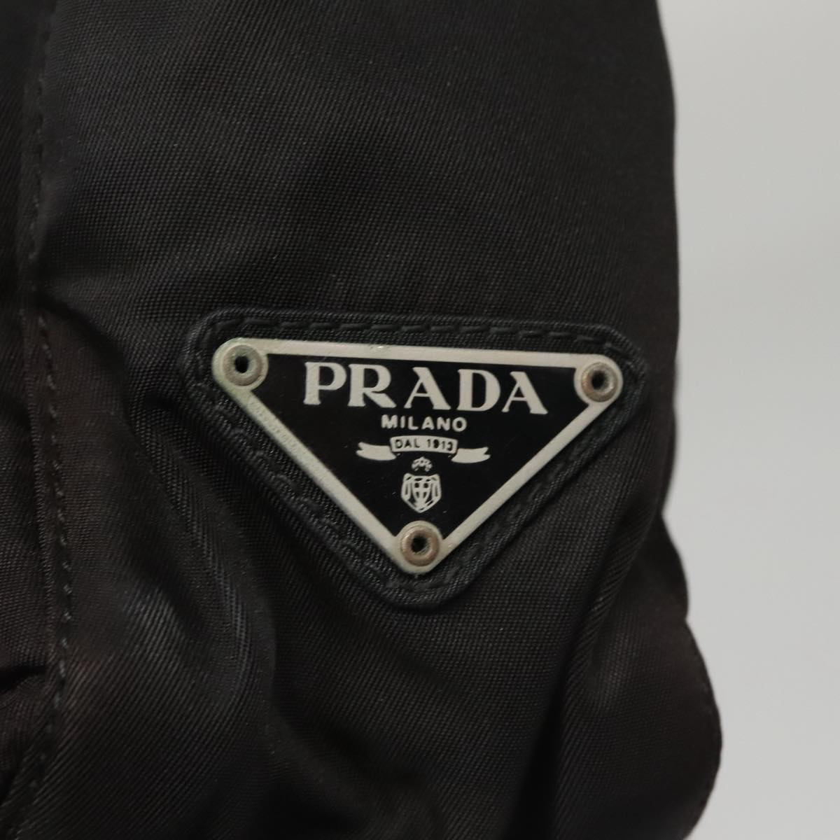 Prada Tessuto Black Synthetic Handbag (Pre-Owned)