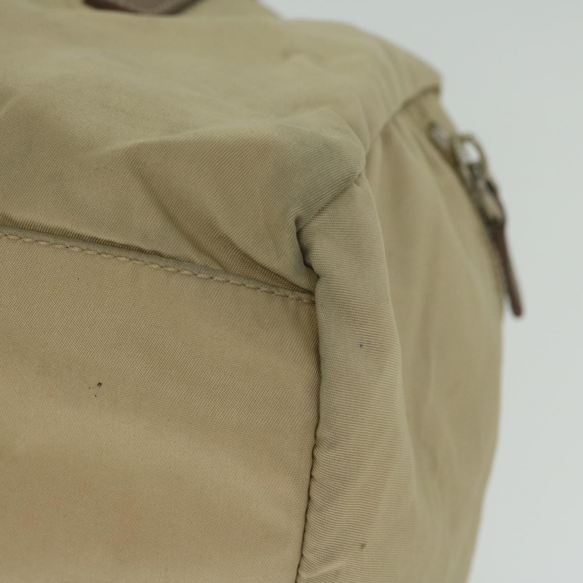 Prada Beige Synthetic Handbag (Pre-Owned)