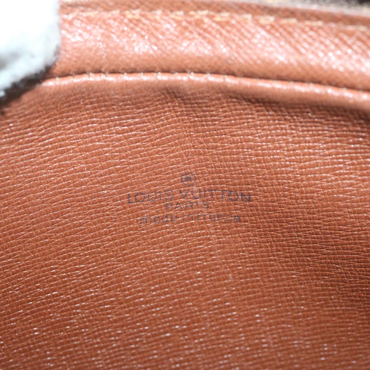 Louis Vuitton Marly Dragonne Brown Canvas Clutch Bag (Pre-Owned)